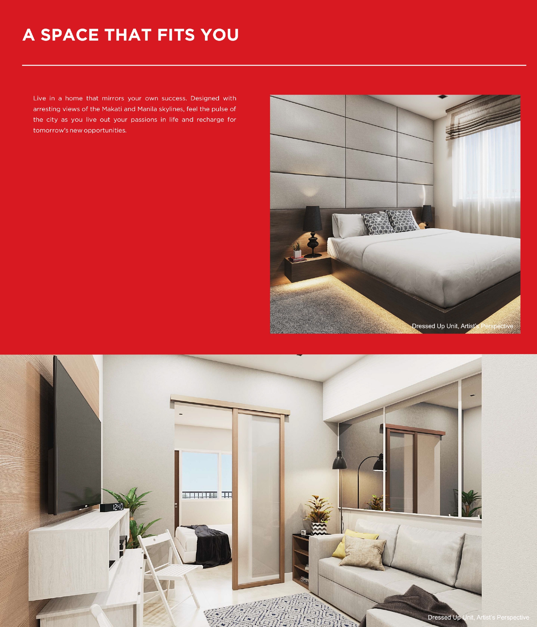 SMDC Red Residences 1 Bedroom Condo Unit - 1 Bedroom